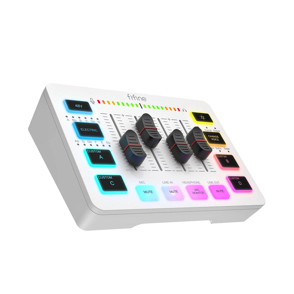 Mixeur Audio Gaming RGB