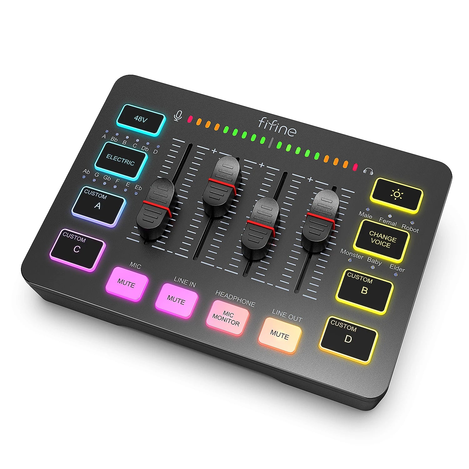 Mixeur Audio Gaming RGB