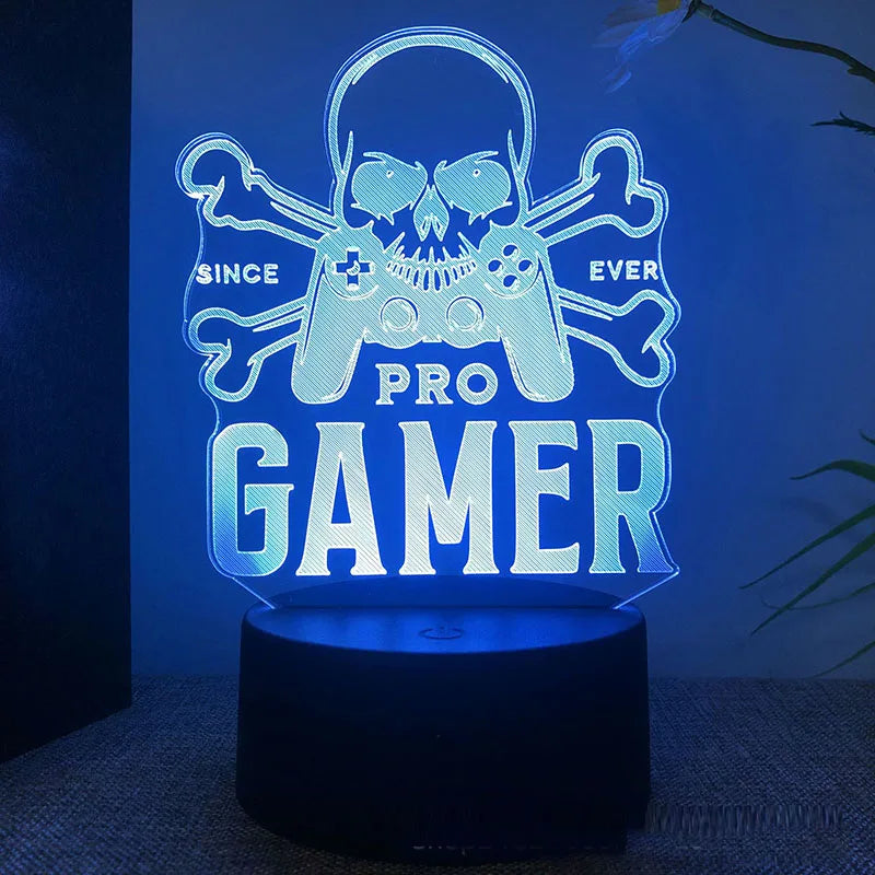 Lampe LED Gamer Game Over