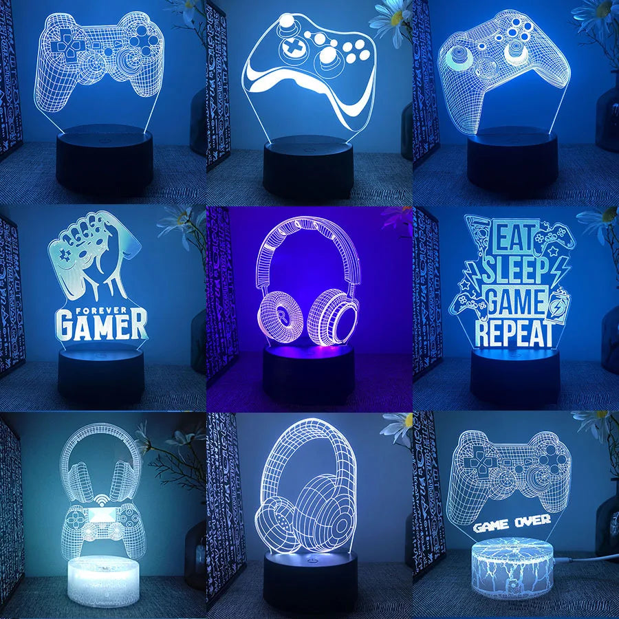 Lampe LED Gamer Game Over