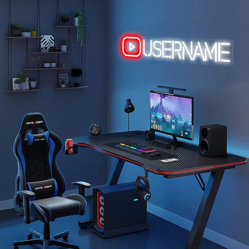 Enseigne Néon Gamer Personnalisée