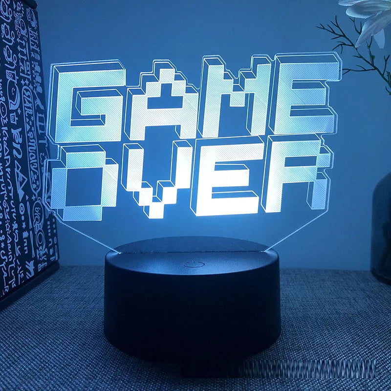 Lampe LED Gamer Game Over