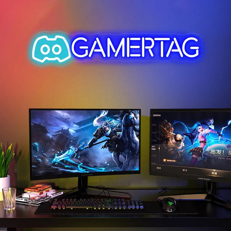 Enseigne Néon Gamer Personnalisée