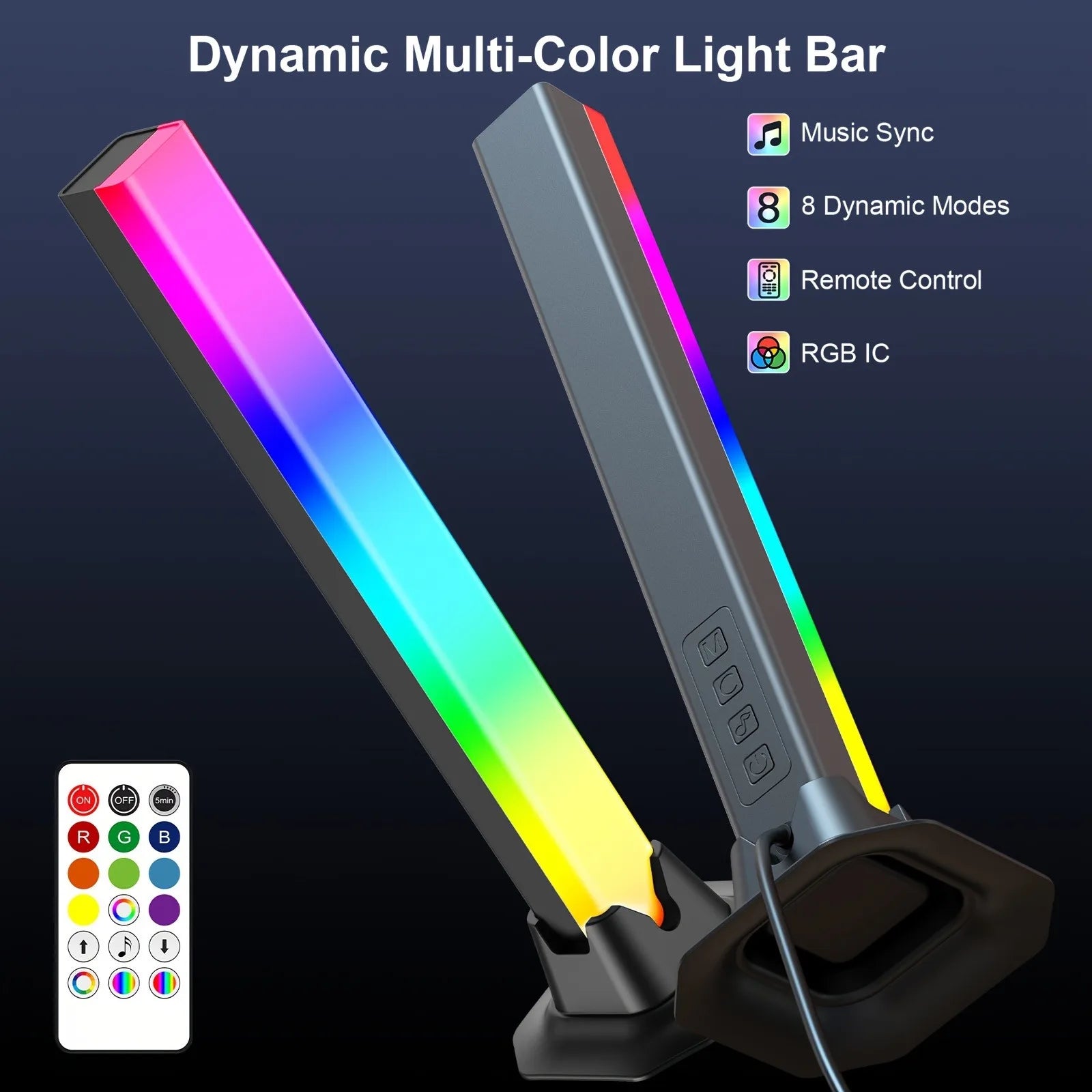 Barres LED RGB 180°