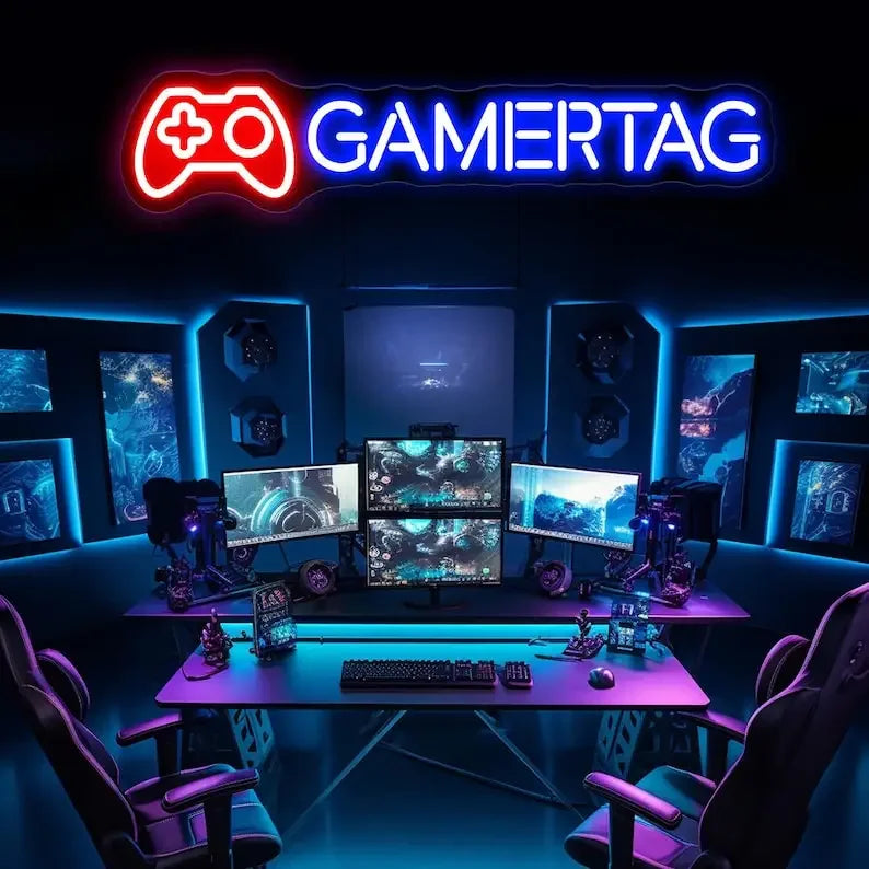 Enseigne Néon Gamer Personnalisée