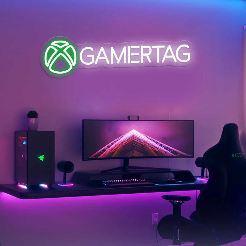 Enseigne Néon Gamer Personnalisée